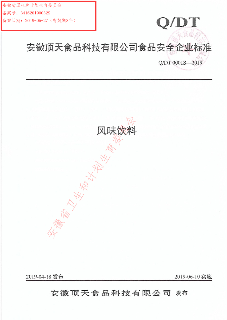 Q/DT 0001S-2019 标准预览