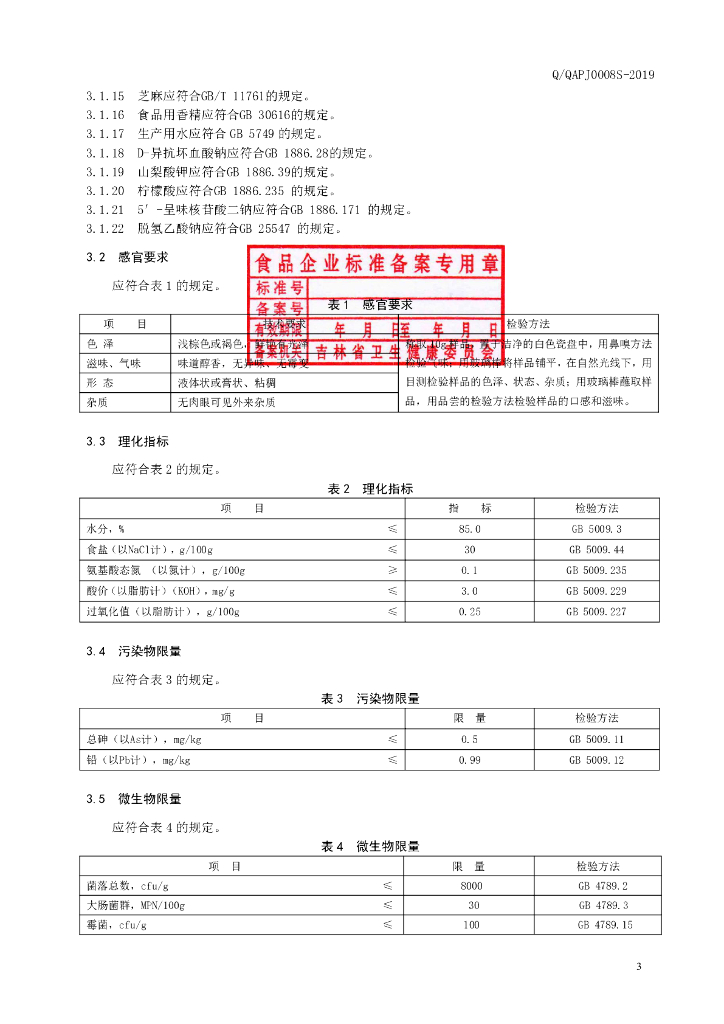 Q/QAPJ 0008S-2019 标准预览