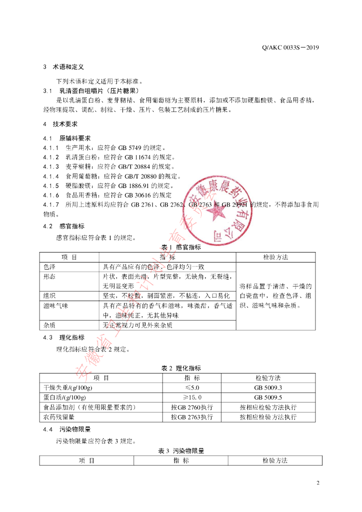 Q/AKC 0033S-2019 标准预览