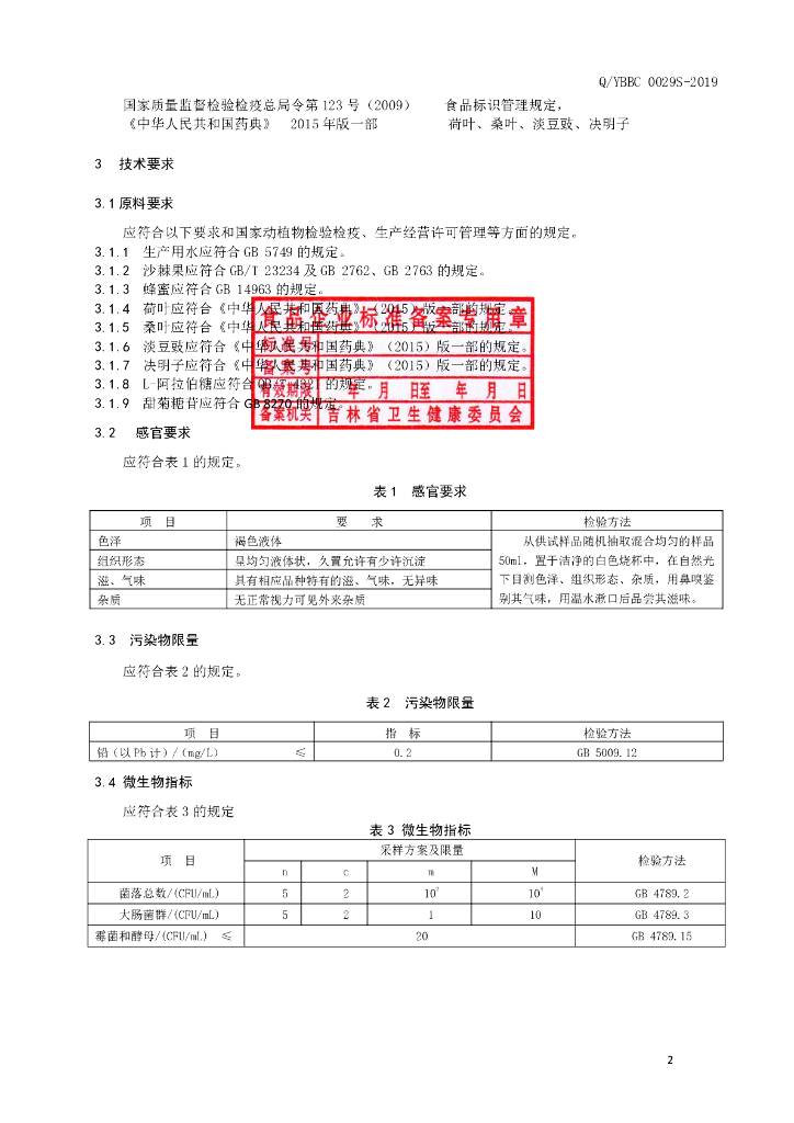 Q/YBBC 0029S-2019 标准预览