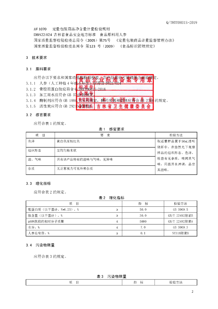 Q/THTT 0031S-2019 标准预览