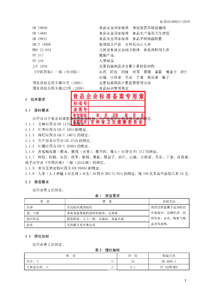 Q/BSSC 0092S-2019 标准预览