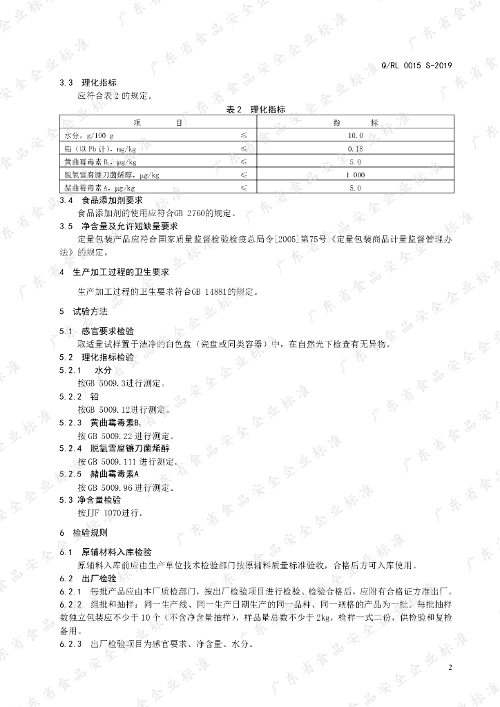 Q/RL 0015S-2019 标准预览