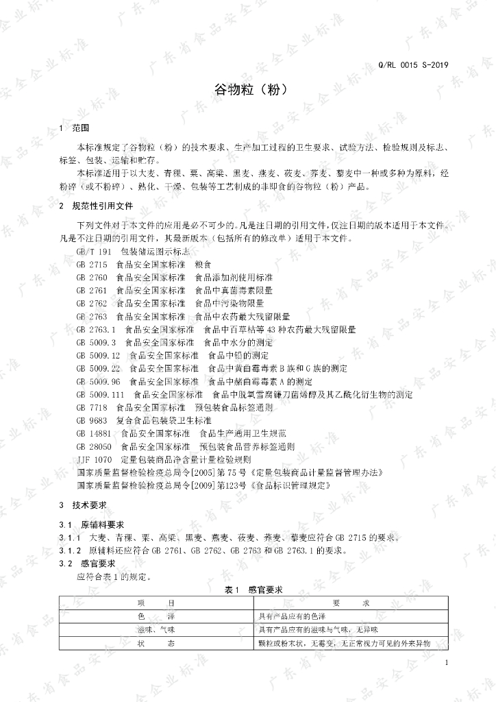 Q/RL 0015S-2019 标准预览