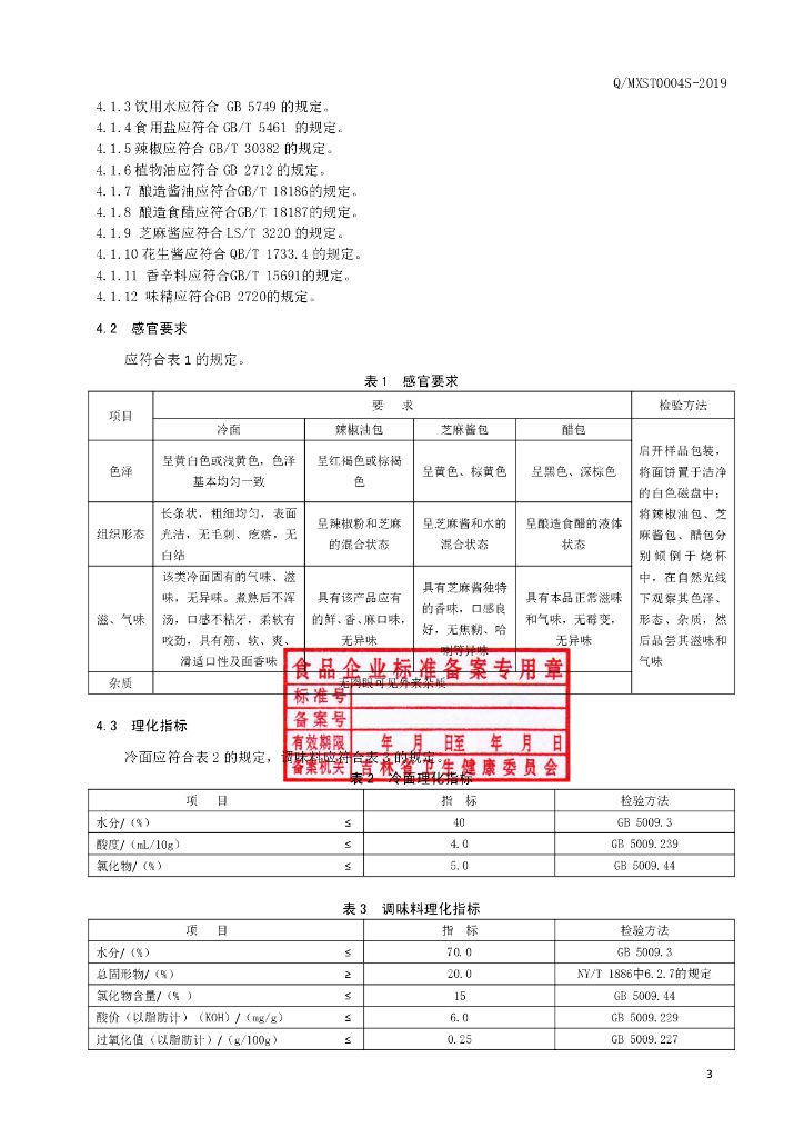 Q/MXST 0004S-2019 标准预览