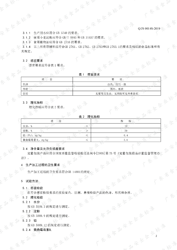 Q/JS 0014S-2019 标准预览