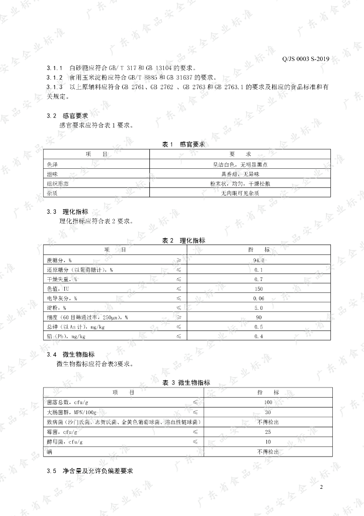 Q/JS 0003S-2019 标准预览