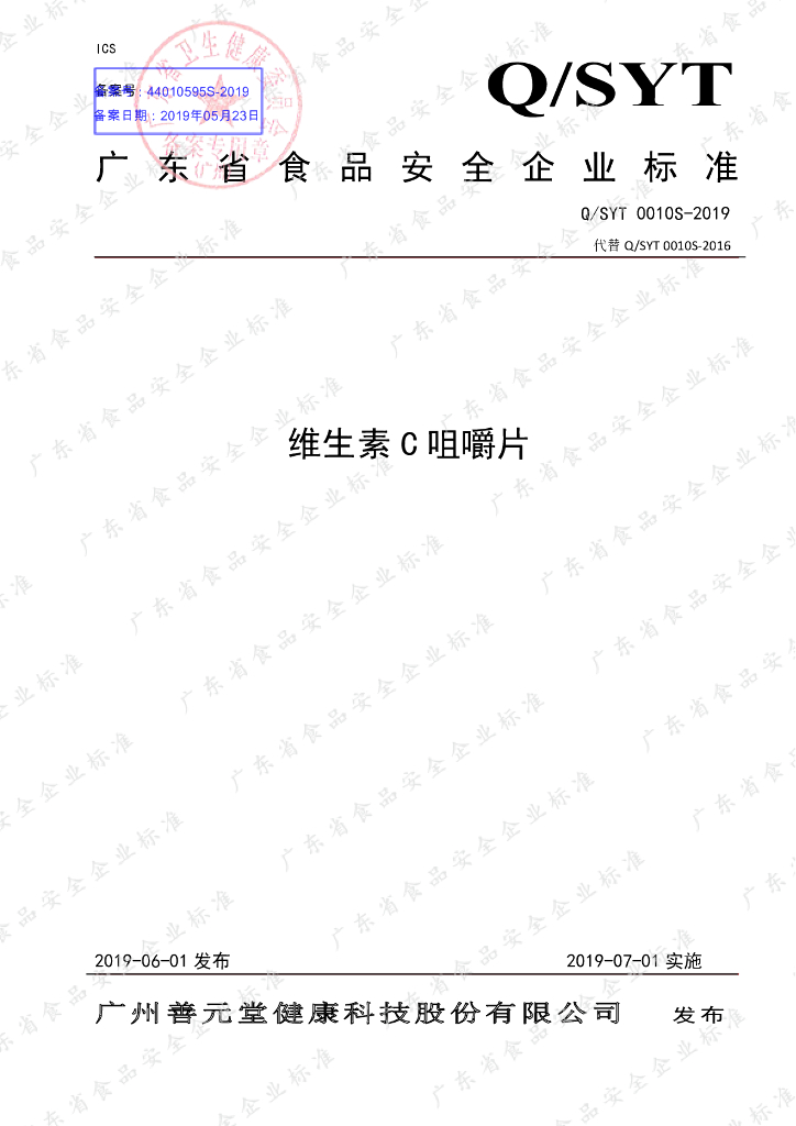 Q/SYT 0010S-2019 标准预览