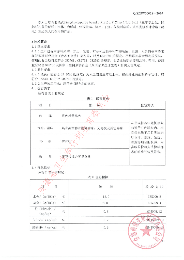 Q/SZSW 0002S-2019 标准预览