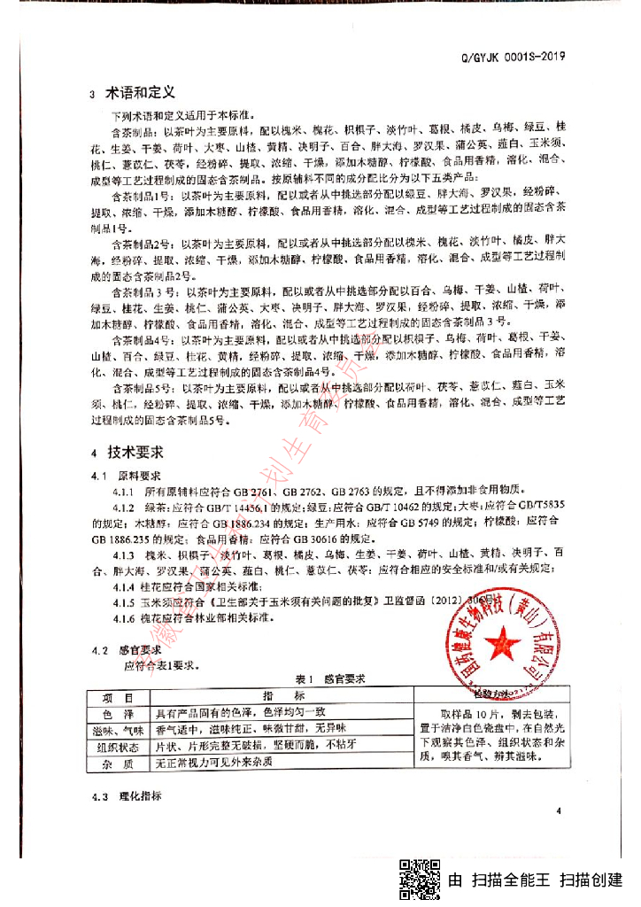 Q/GYJK 0001S-2019 标准预览