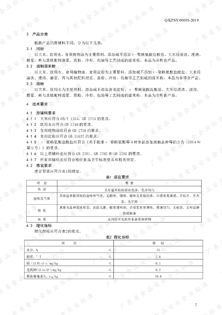 Q/KPSY 0001S-2019 标准预览