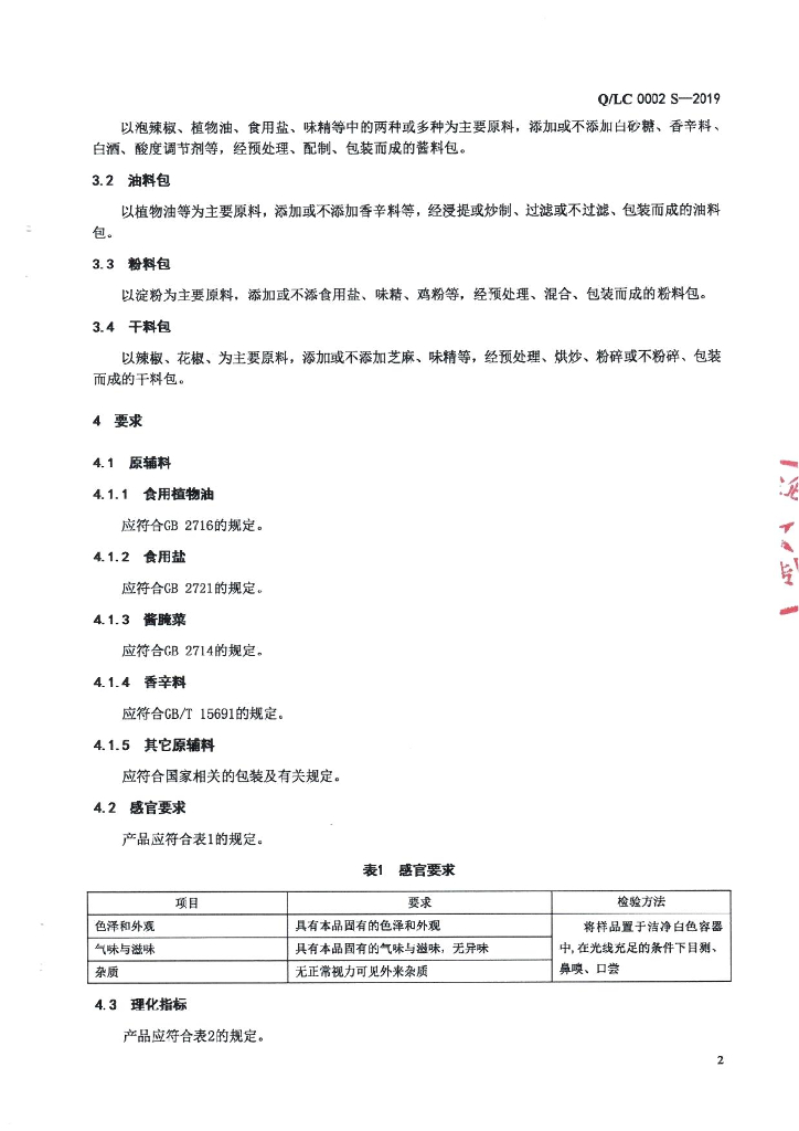 Q/LC 0002S-2019 标准预览
