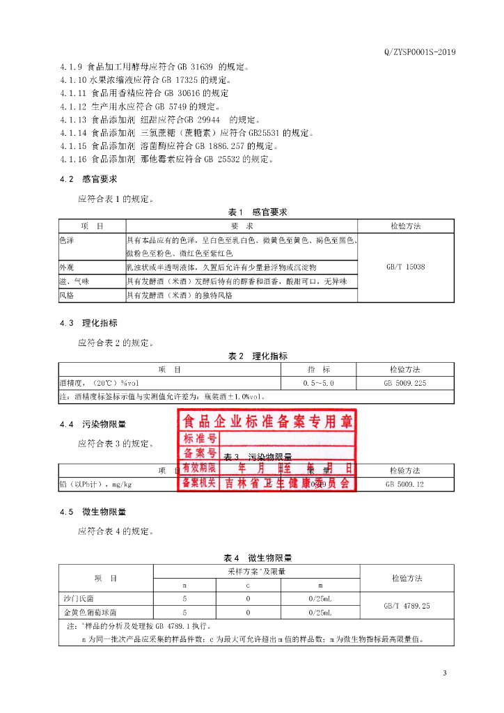 Q/ZYSP 0001S-2019 标准预览