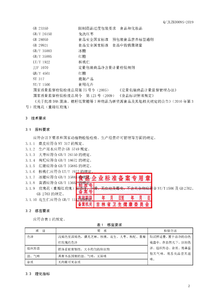 Q/JLZK 0009S-2019 标准预览