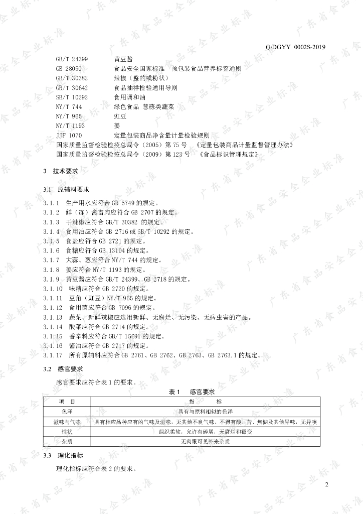 Q/DGYY 0002S-2019 标准预览