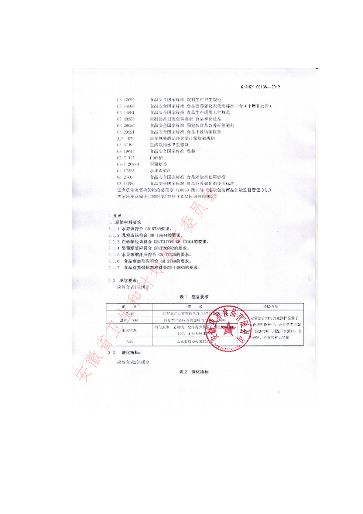 Q/AHZY 0013S-2019 标准预览