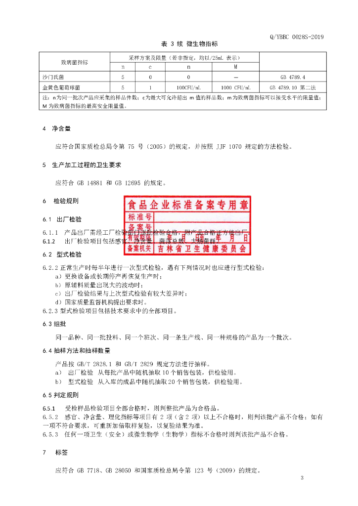 Q/YBBC 0028S-2019 标准预览