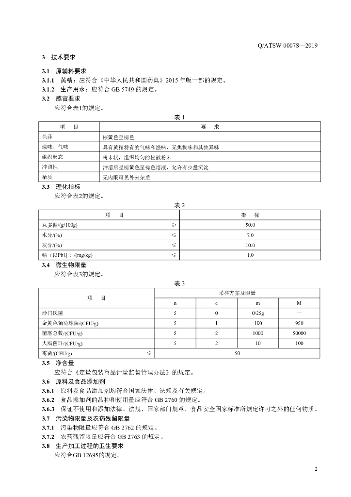 Q/ATSW 0007S-2019 标准预览