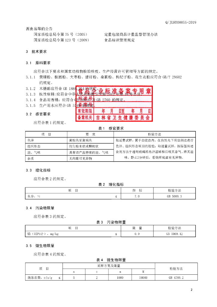 Q/JLHT 0005S-2019 标准预览