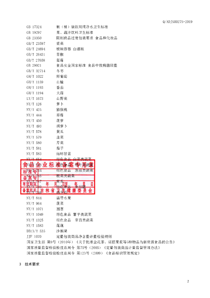 Q/ADJS 0027S-2019 标准预览