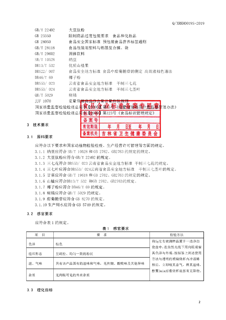 Q/XRKH 0019S-2019 标准预览