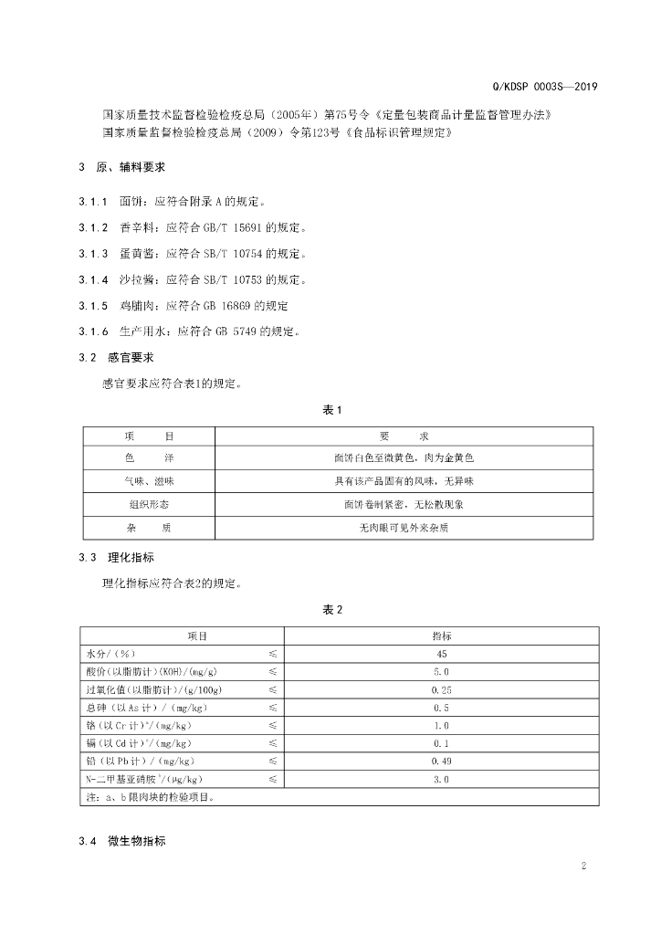 Q/KDSP 0003S-2019 标准预览