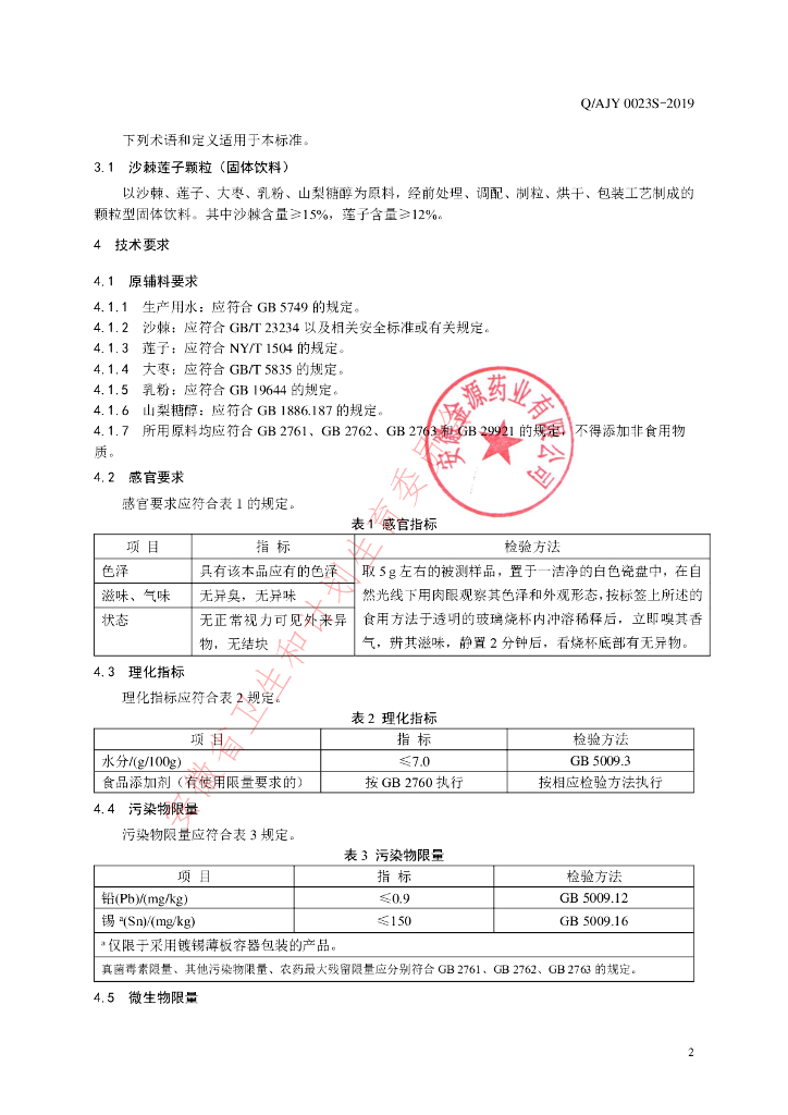 Q/AJY 0023S-2019 标准预览
