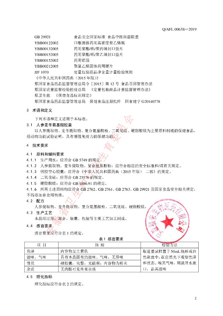 Q/AFL 0063S-2019 标准预览