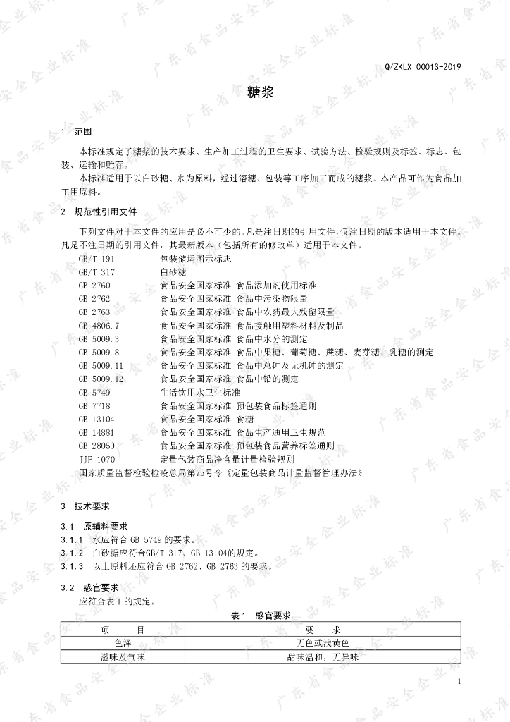 Q/ZKLX 0001S-2019 标准预览