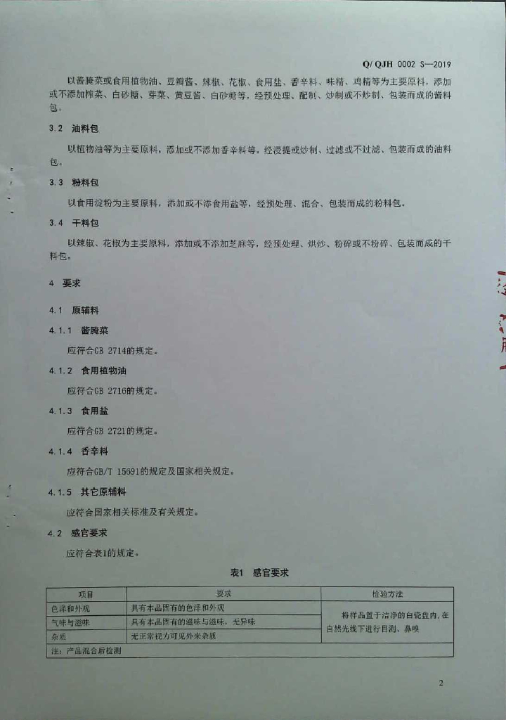 Q/QJH 0002S-2019 标准预览