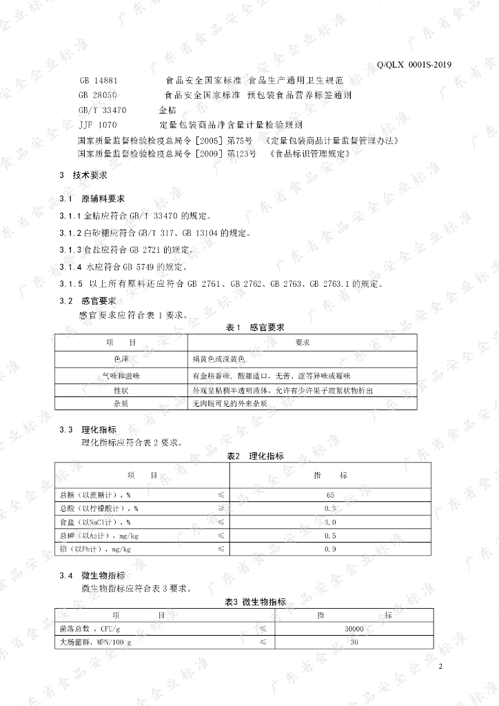 Q/QLX 0001S-2019 标准预览