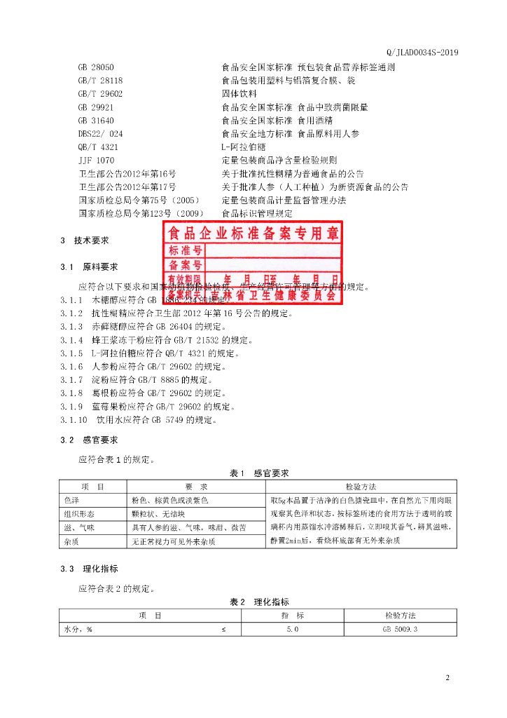 Q/JLAD 0034S-2019 标准预览