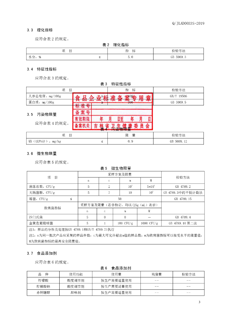 Q/JLAD 0033S-2019 标准预览