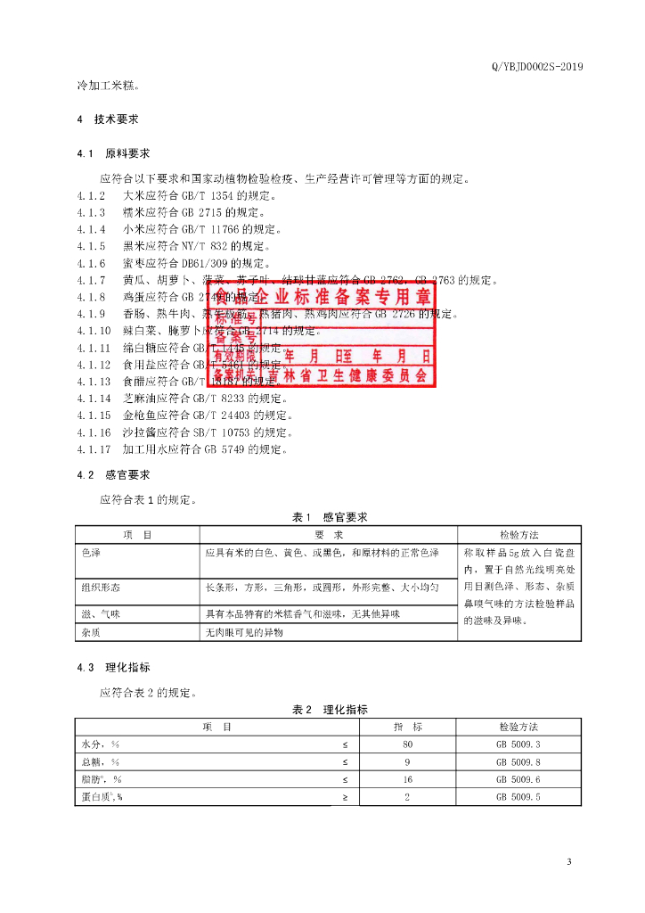Q/YBJD 0002S-2019 标准预览