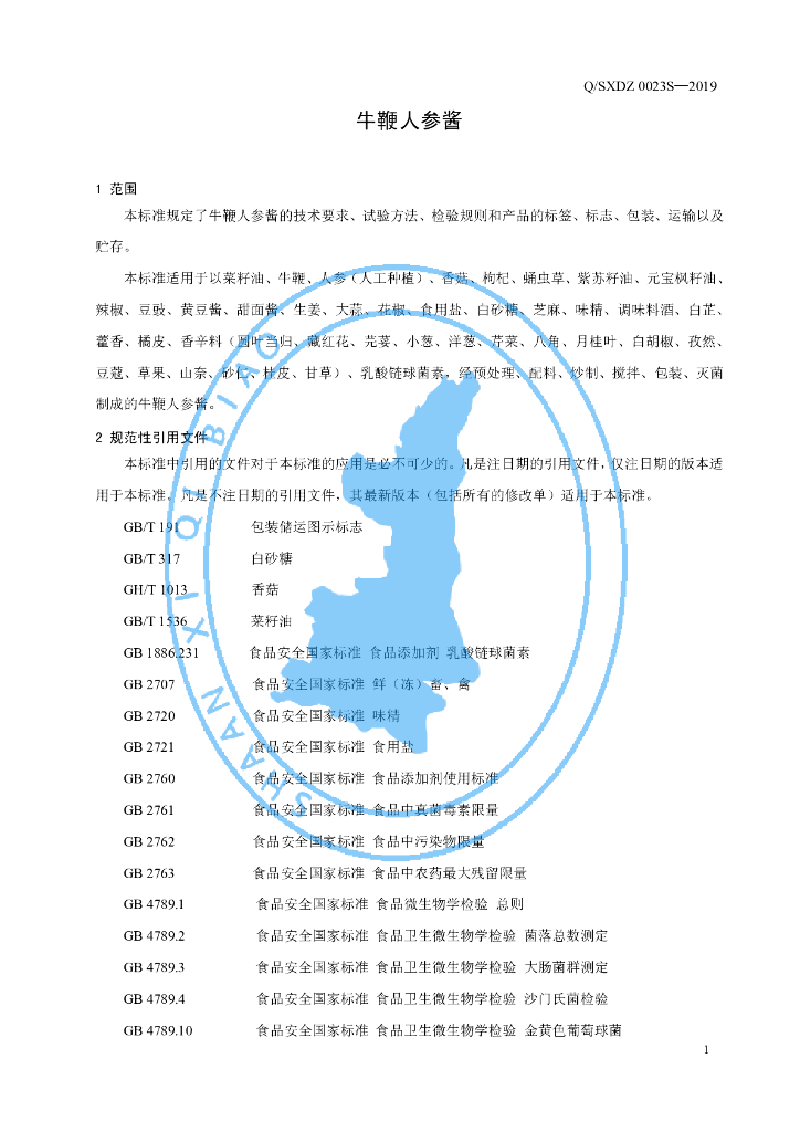 Q/SXDZ 0023S-2019 标准预览