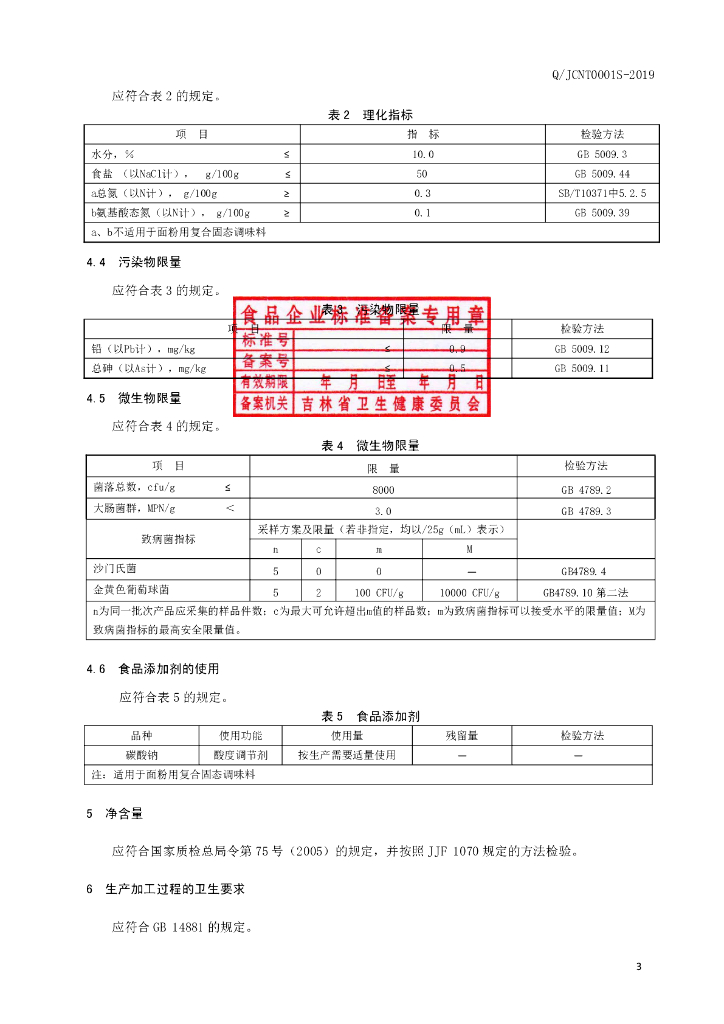 Q/JCNT 0001S-2019 标准预览