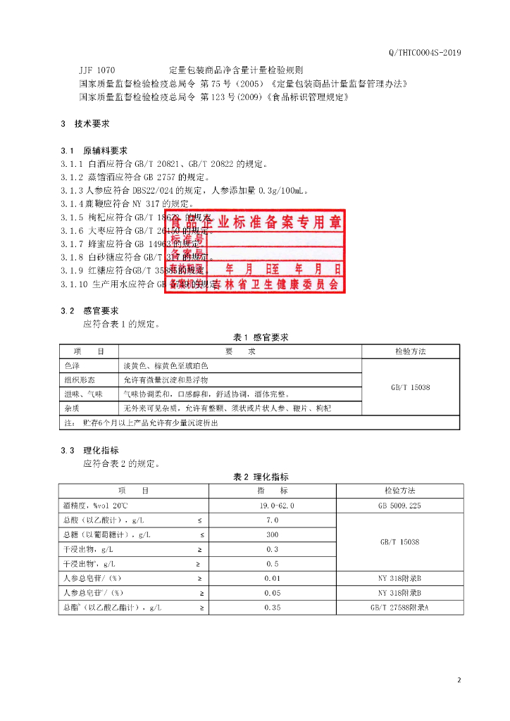 Q/THTC 0004S-2019 标准预览