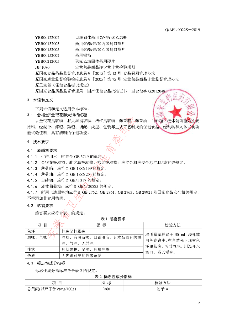 Q/AFL 0022S-2019 标准预览