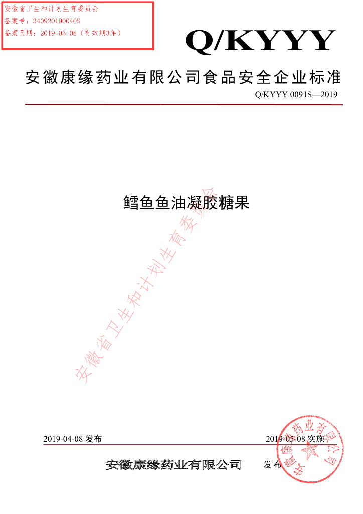 Q/KYYY 0091S-2019 标准预览
