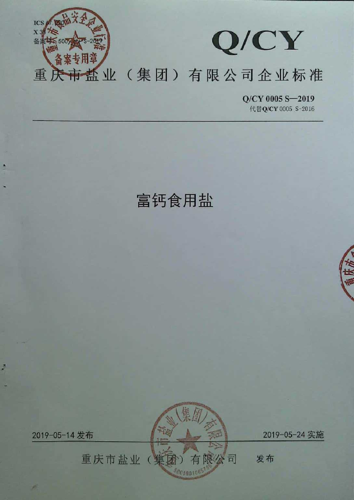 Q/CY 0005S-2019 标准预览