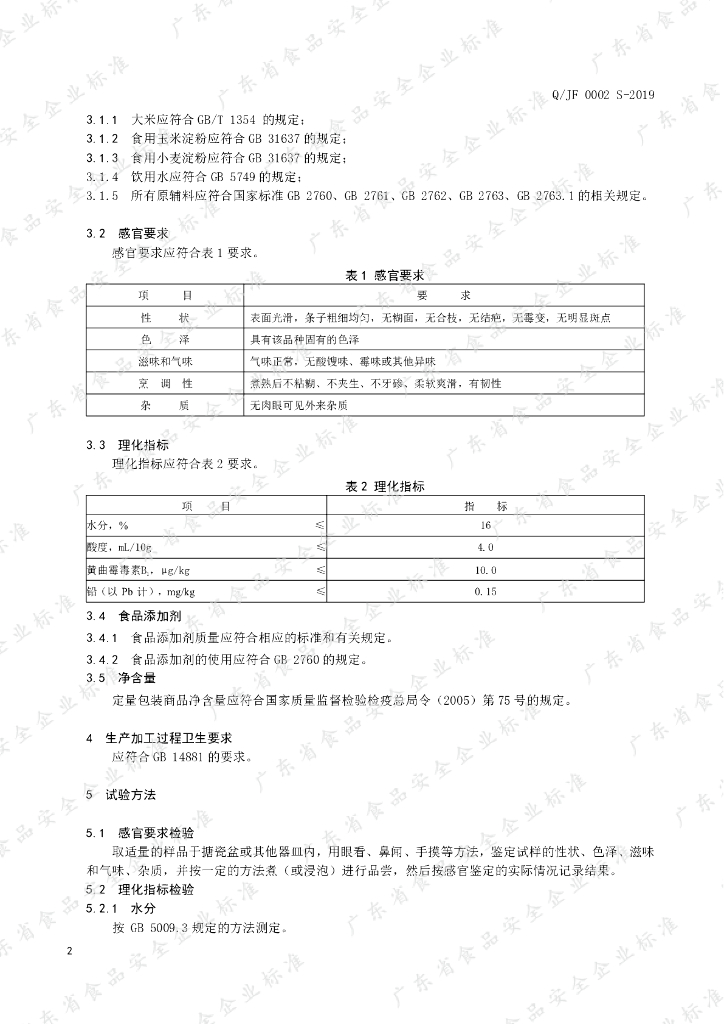 Q/JF 0002S-2019 标准预览