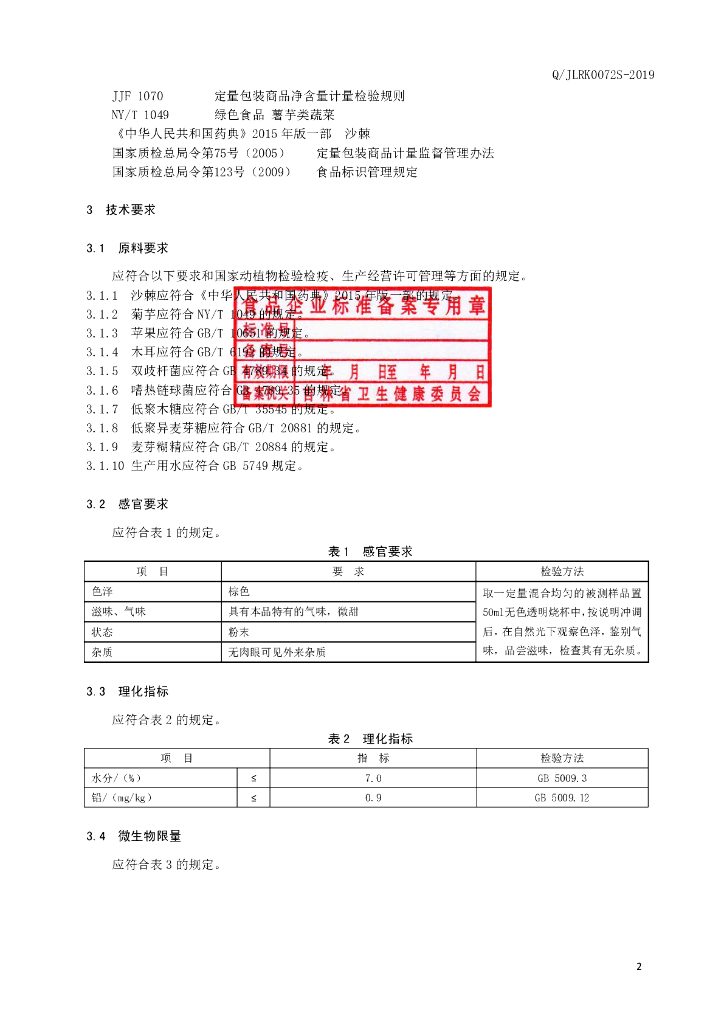 Q/JLRK 0072S-2019 标准预览