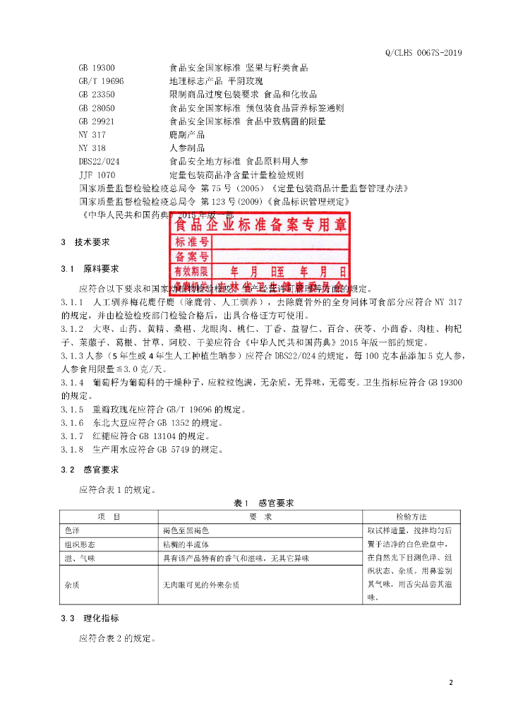 Q/CLHS 0067S-2019 标准预览