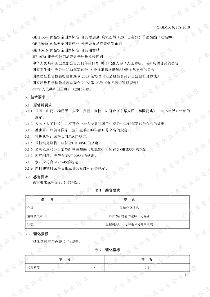 Q/GDCX 0726S-2019 标准预览