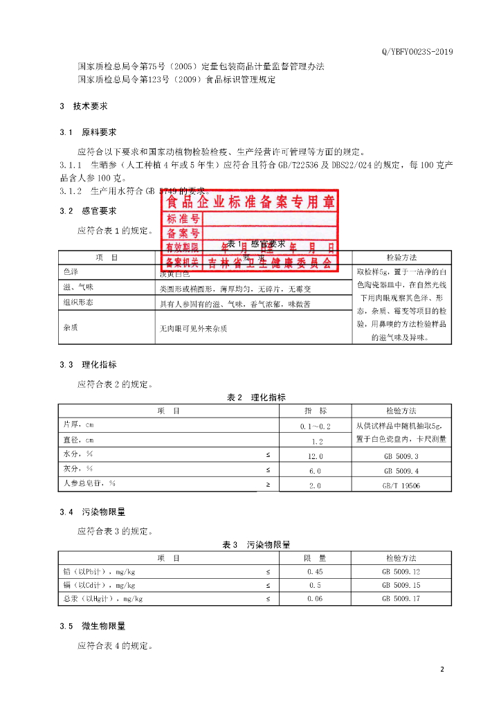Q/YBFY 0023S-2019 标准预览