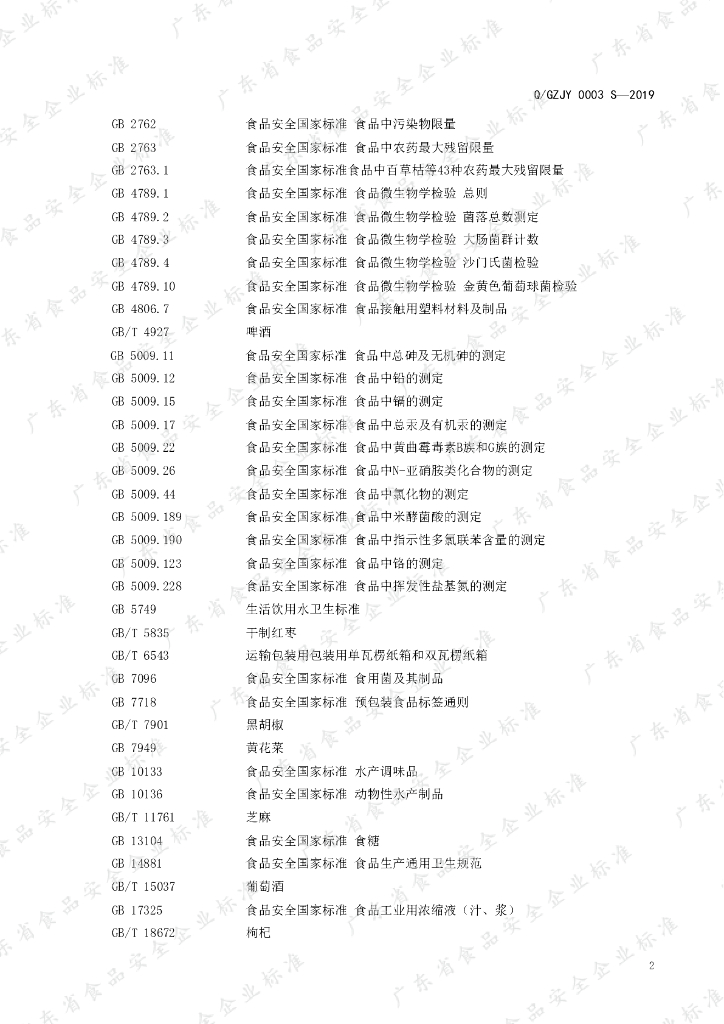 Q/GZJY 0003S-2019 标准预览