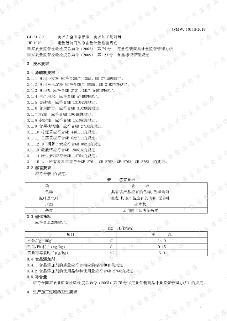 Q/MWJ 1011S-2019 标准预览
