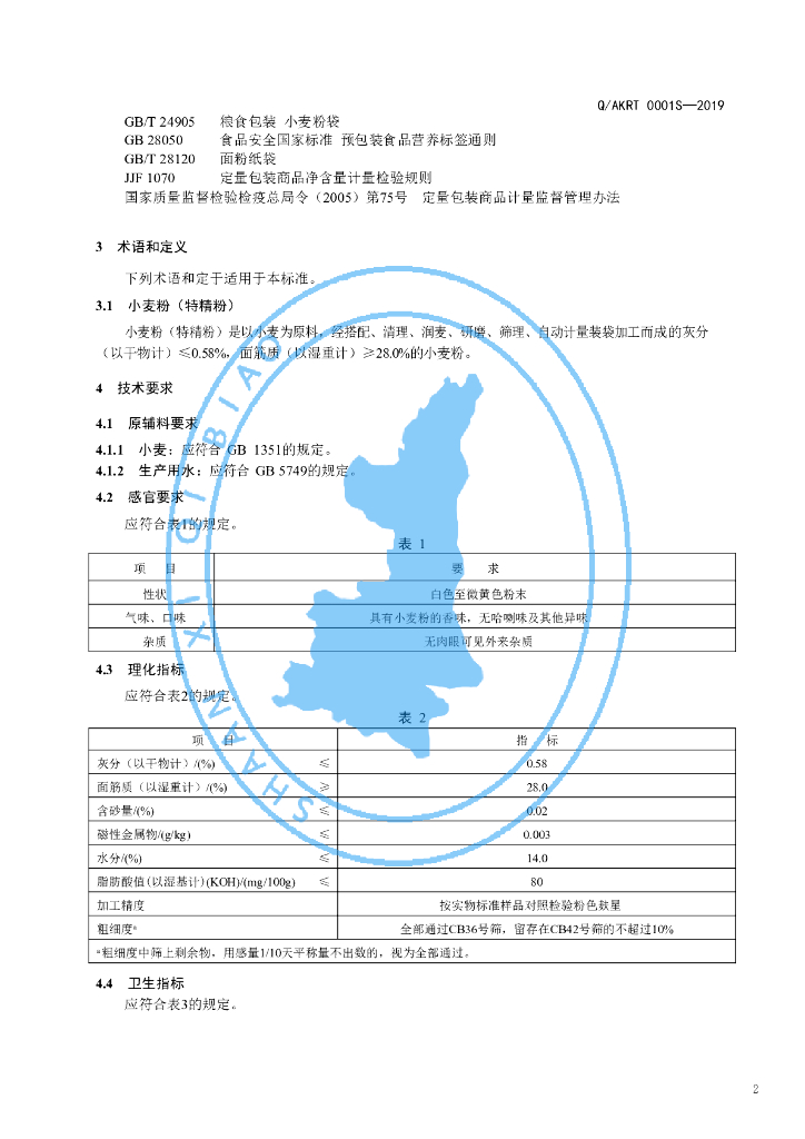 Q/AKRT 0001S-2019 标准预览
