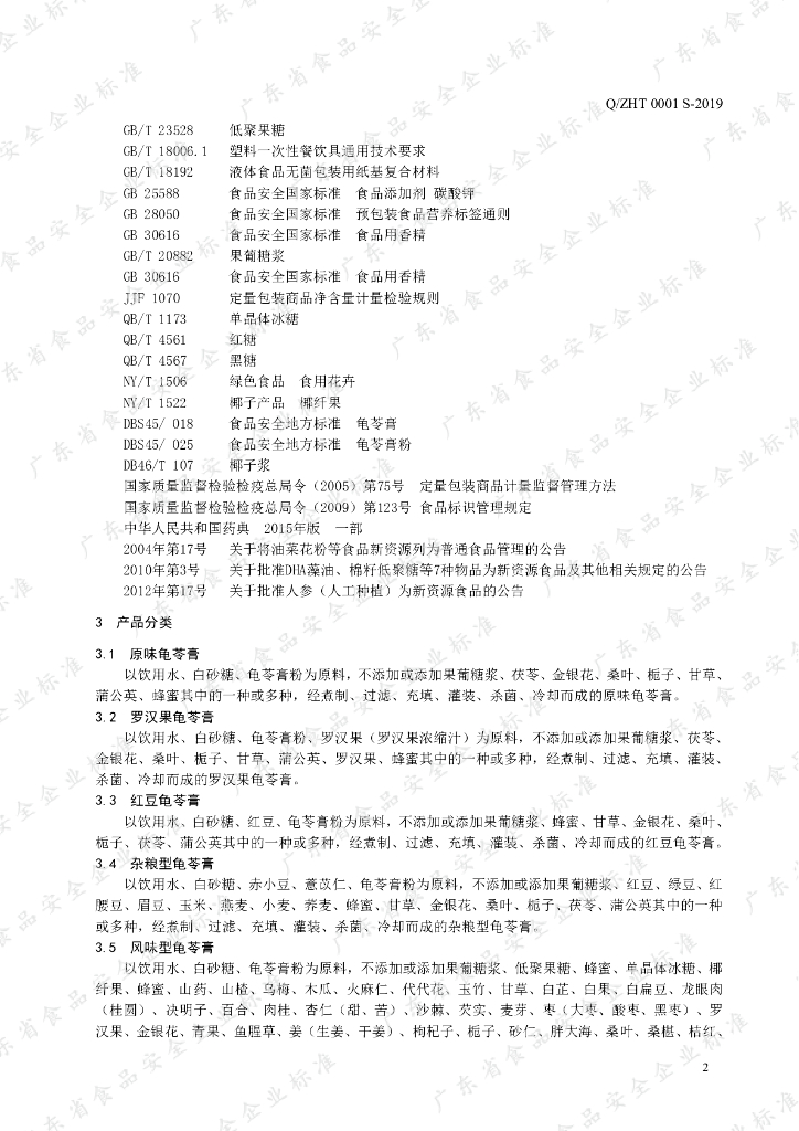 Q/ZHT 0001S-2019 标准预览