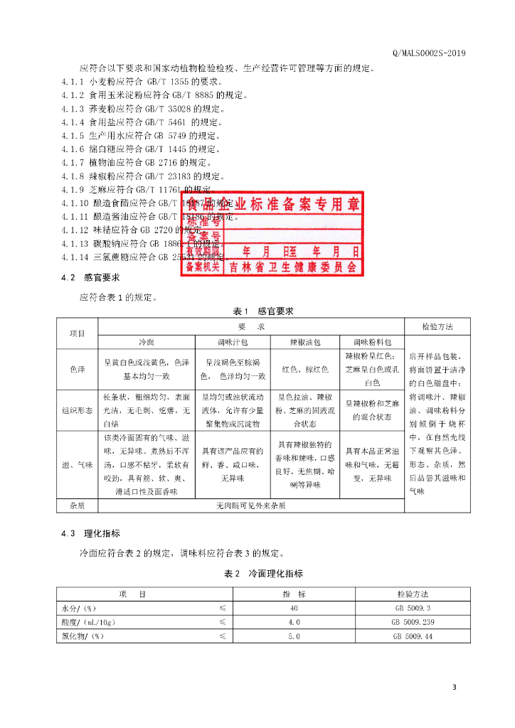 Q/MALS 0002S-2019 标准预览